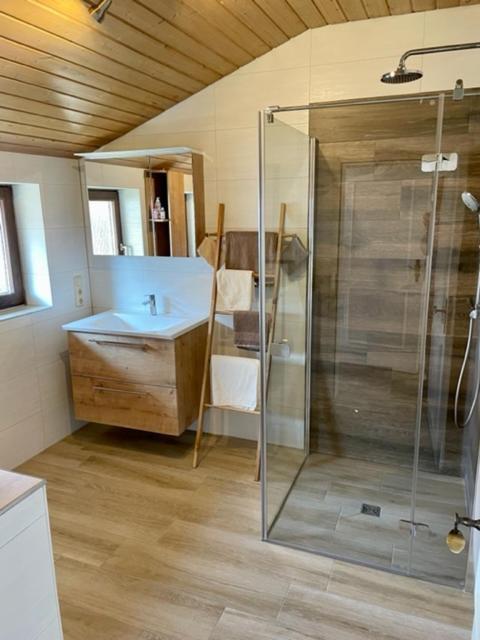 Ferienwohnung Kleines Häuschen mit Bergblick Eschenlohe Exterior foto